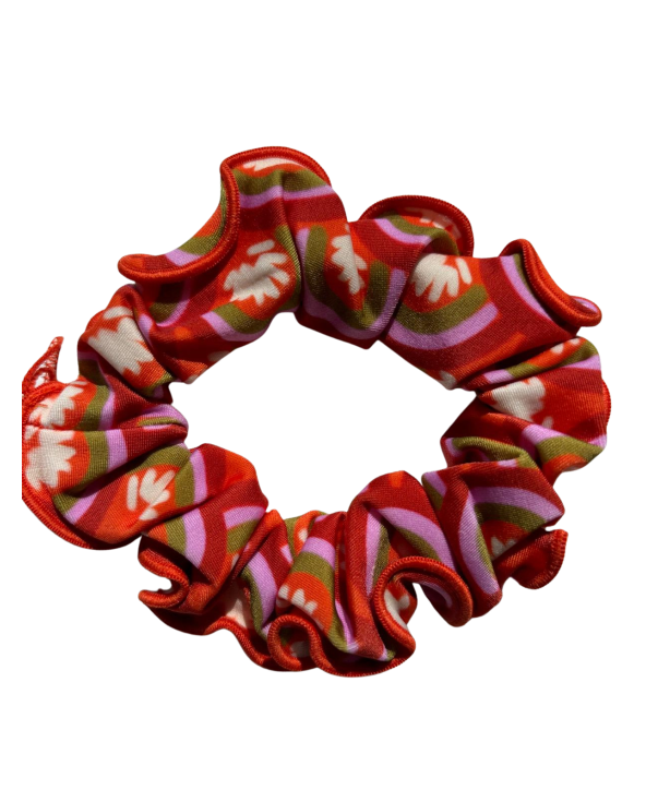 Floral-Scales Scrunchie