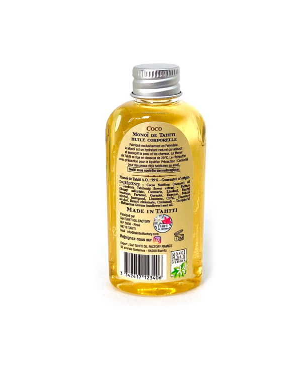 Huile De Monoï Parfum Coco - Format Voyage -...