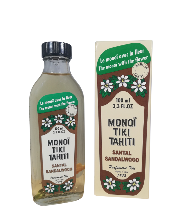 Glass Bottle - Tiki Monoi Sandalwood 100Ml