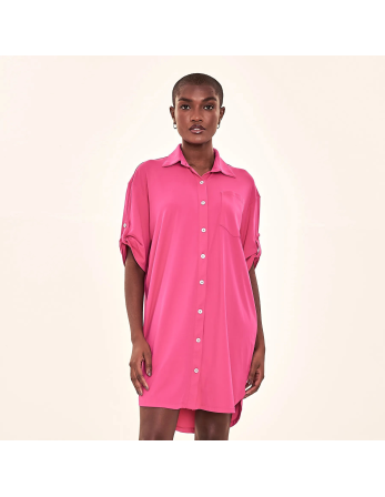 Shirtdress Copenhagen Cherry Hot Pink Upf50+