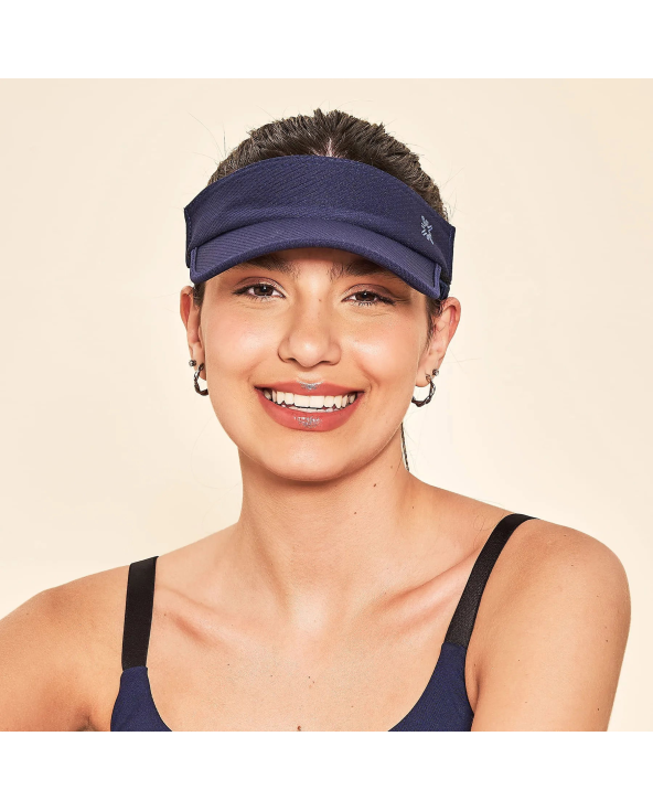 Elastic Visor Navy Blue Upf50+