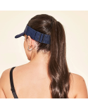 Elastic Visor Navy Blue Upf50+