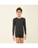 Longsleeve Uvpro Kids Black Upf50+