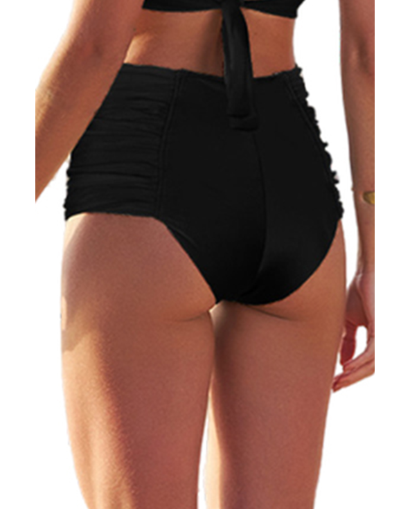 Bottom Encauchado Liso Preto