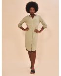 Shirtdress Copenhagen Mescla Areia Upf50+