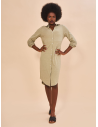 Shirtdress Copenhagen Mescla Areia Upf50+