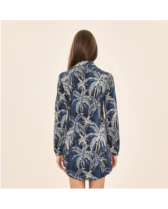 Shirtdress Coqueiros Marinho Upf50+