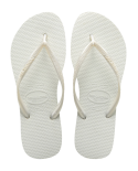 Baltos Pliažinės Tapkutės Iš Havaianas - Slim White