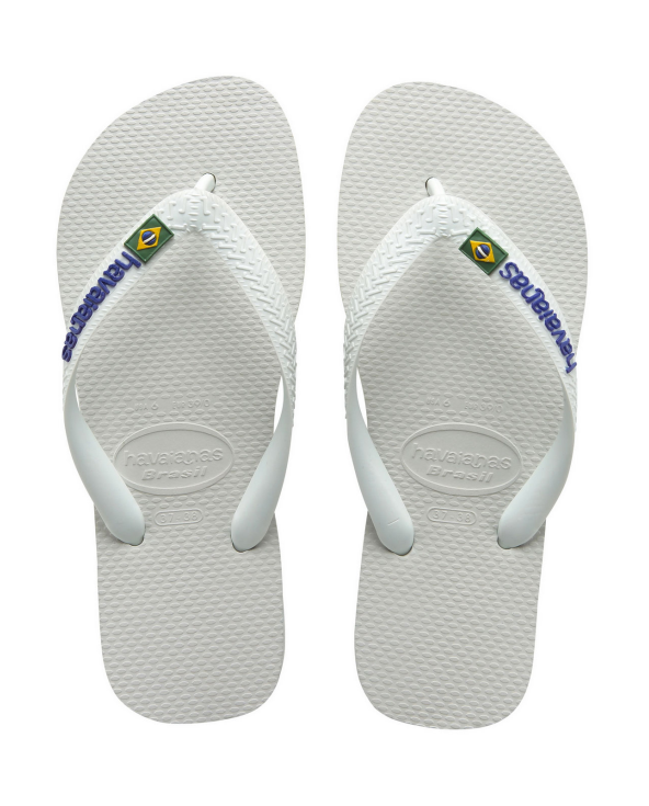 Hvide Havaianas Klip-Klapper Med Brasiliansk...