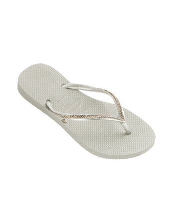 Papuci Albi Cu Cristale Swarovski - Slim Crystal Mesh Sw...