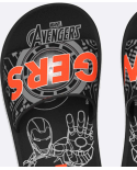 Ipanema Avengers Slide Preto Cinza Laranja