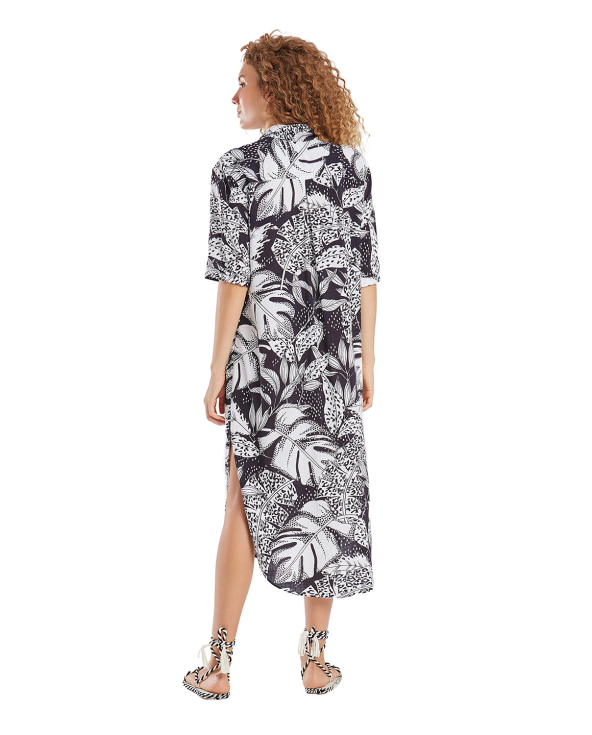 Vestido Chemise Recortes Eclipse