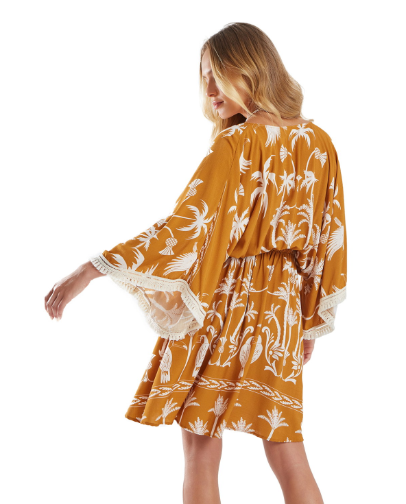 Vestido Kaftan Curto Tucanus