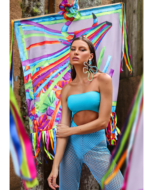 Fishnet Pants Blue