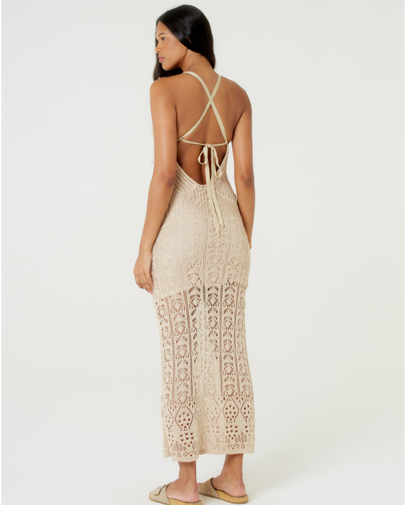 Vestido Longo Tricot Lurex