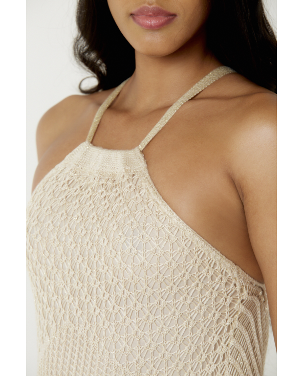Vestido Longo Tricot Lurex