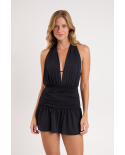 Black Low Cut Dress