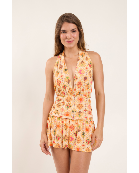 Mosaico Low Cut Dress