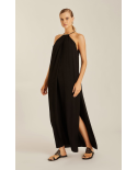 Black Halterneck Detailed Dress