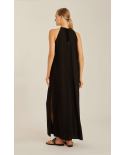 Black Halterneck Detailed Dress