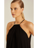 Black Halterneck Detailed Dress