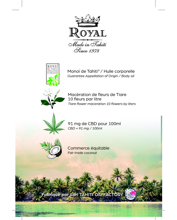 Szklana Butelka - Monoi Royal Cb Glass Bottle