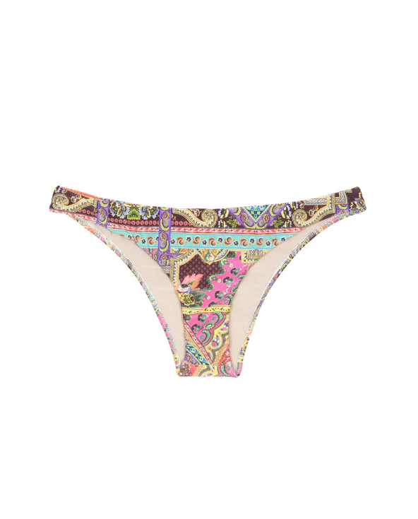 Feste Bikinihose Mit Foulard-Druck - Calcinha...