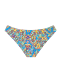 Fixed Bikini Bottoms With Vintage-Style Print - Calcinha Sari Cropped