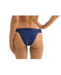 Teksturowane Figi Do Bikini W Kolorze Granatowym - Bottom Kiwanda Denim Band Comfort