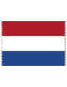 Fringed Pareo With The Dutch National Flag - Canga Dutch National Flag