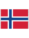 Pareo With The Norvegian National Flag - Canga Norvegian National Flag
