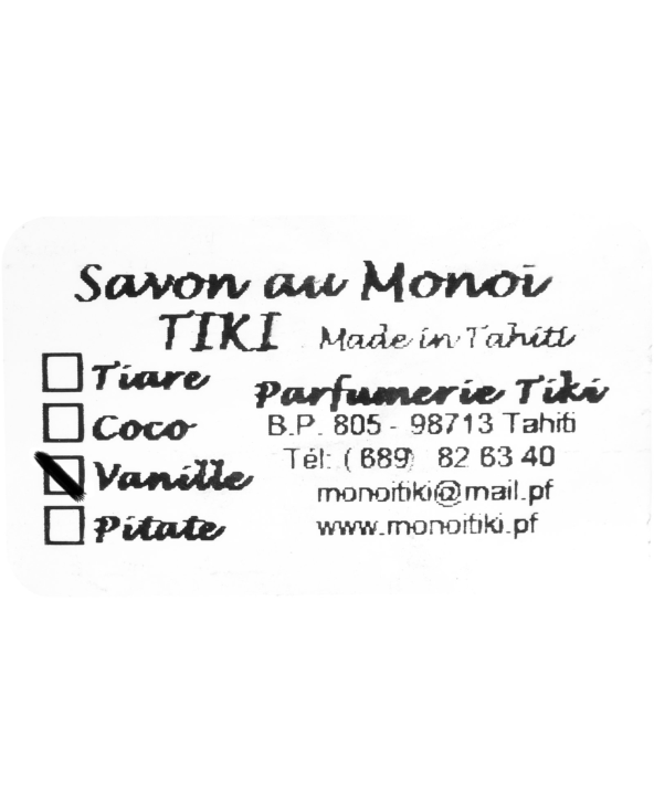 Savon Sculpte Tiki Vanille 50Grs