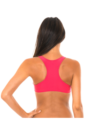Mørk Lyserød Bikini Crop Top Med Racerback - Soutien... 2