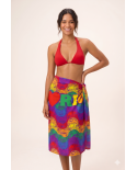 This Rainbow-Coloured Pareo Will Compliment All Your Summer Outfits. - Copacabana Arco Iris