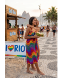 This Rainbow-Coloured Pareo Will Compliment All Your Summer Outfits. - Copacabana Arco Iris