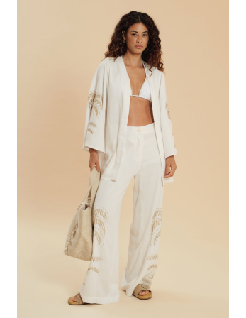 Offwhite Kimono Tropical