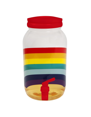 Regnbuefarvet Sæt Med Drikkeautomat - Drink Party Kit...