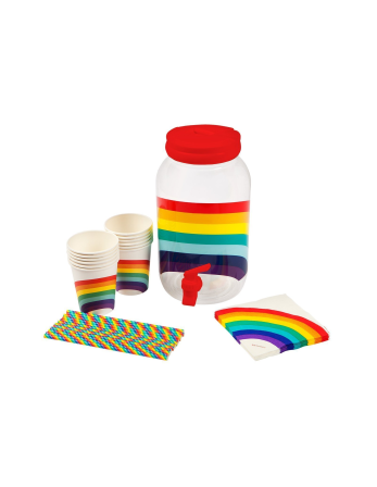 Rainbow Drink Dispenser Kit - Drink Party Kit Rainbow 2