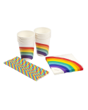 Regnbuefarvet Sæt Med Drikkeautomat - Drink Party Kit Rainbow