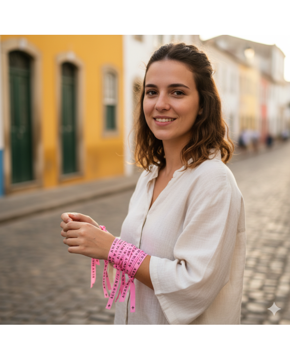 Rolo De Fitinhas Brasileiras Em Rosa Claro -...
