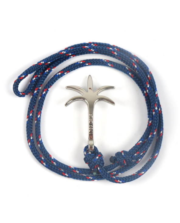 Gevlochten Armband Van Donkerblauw Touw Met...