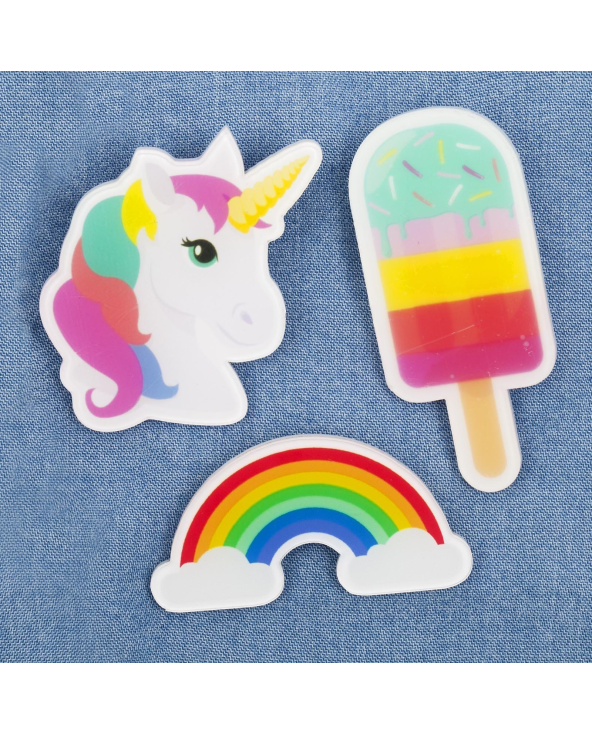 Set Mit 3 Anhängern: Einhorn / Eiscrème /...