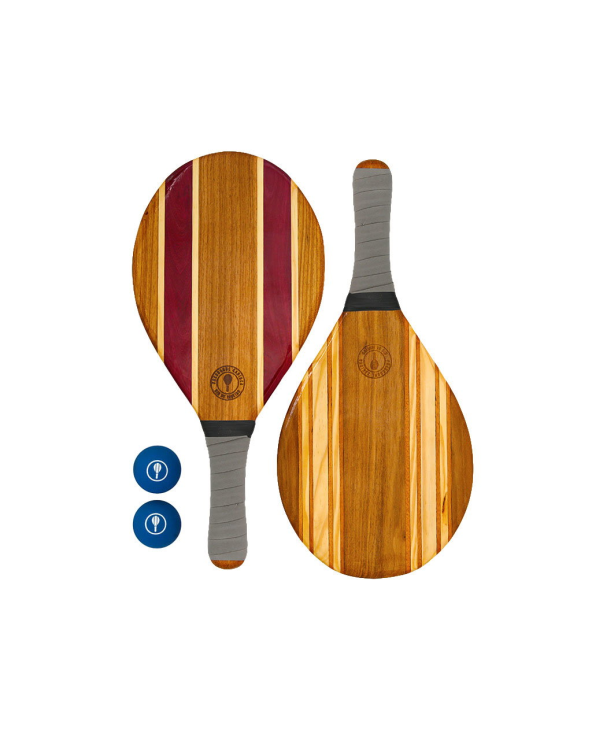 Set Houten Rackets - Grijs&nbsp; - Leblon Beach Bat...