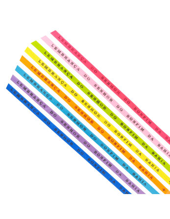 Lote De 8 Fitas-Pulseiras Coloridas, Bonfim - Lot Of 8...