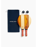 Raccheta Frescobol Di Legno Con Neoprene Arancio Scuro - Leblon Beach Bat Terracotta