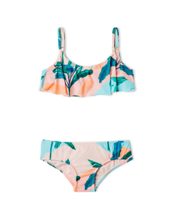 Gil's Two-Piece Swimsuit In Tropical Print - Camiseta...