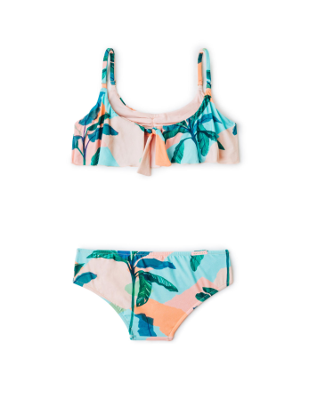 Deux-Pièces Brassière Fille Imprimé Tropical Pastel -... 2