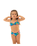 Bandeaubikini Met Bloemenprint Voor Meisjes&nbsp; - Hookeri Girl