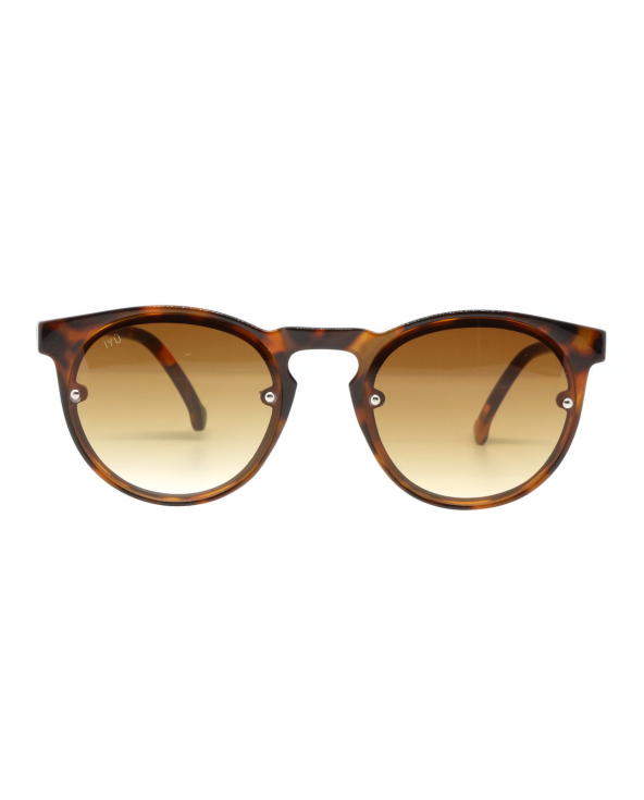 Brown Sunglasses With Silver Rivets - Ruth...