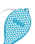 Funda Raqueta Frescobol Azul Con Estampado Geométrico - Ipanema Neoprene Bat Case Sky Blue
